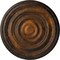 Ekena Millwork Carton Smooth Ceiling Medallion (Fits Canopies up to 9 1/8"), Hand-Painted Rust, 29 1/8"OD x 1 1/2"P CM29CARUS - alternate 1